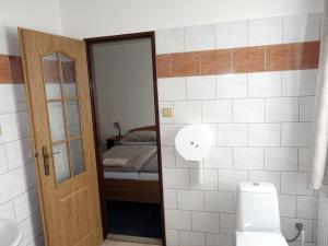 Koupelna v ubytování HOTEL STAŘÍČ