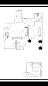 Plán poschodí v ubytovaní Avres Apartments