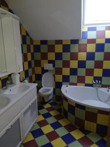 Koupelna v ubytování Apartma Zmalinka