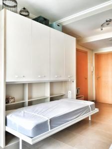 Postel nebo postele na pokoji v ubytování Estudio en primera linea de playa