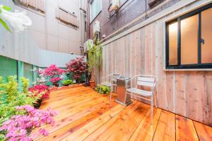 Zahrada ubytování Tokyo SA Ryokan