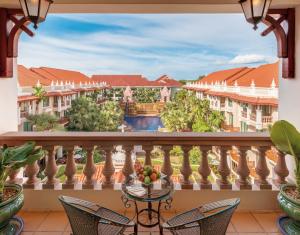 Balkón nebo terasa v ubytování Sokha Angkor Resort