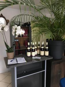 Nápoje v ubytování chez la Berthe Colmé