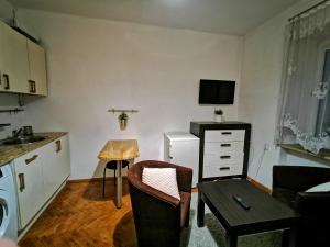 Kuchnia lub aneks kuchenny w obiekcie Krakow Centrum Gurgacza Apartments