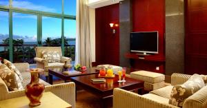 TV a/nebo společenská místnost v ubytování Tianhong Resort