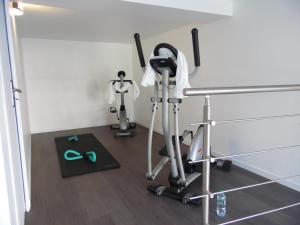 Fitness centrum a/nebo fitness zařízení v ubytování Chante Grelet