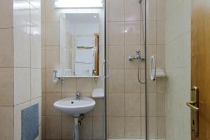 Koupelna v ubytování Hotel Teilor