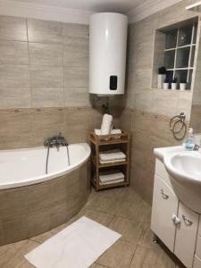 Kúpeľňa v ubytovaní Bier-Lak Apartman House 71