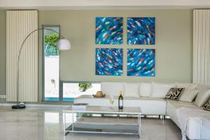 A seating area at Aloni Villa - Contemporary Villa with Private Pool & Sea Views, Fiskardo