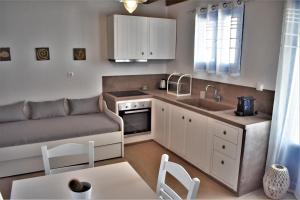 A kitchen or kitchenette at Arsinoi Apartments