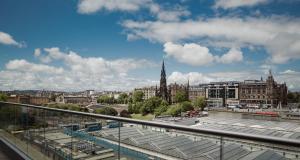 Udsigt til Edinburgh eller udsigt til byen taget fra hotellet