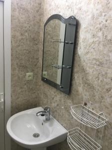Koupelna v ubytování Hotel Liza