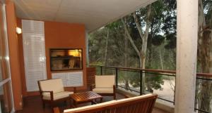 En balkon eller terrasse på Apartamentos en Agua Calma