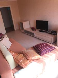 TV in/ali zabaviščno središče v nastanitvi Apartments Kohtla-Jarve