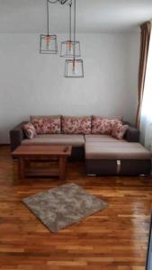 sala de estar con sofá y mesa de centro en CASA ALISE-LUISE, en Brasov