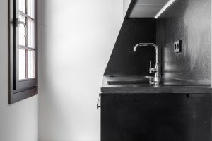 Η κουζίνα ή μικρή κουζίνα στο Chacón Apartments & Suites +141 φωτογραφίες