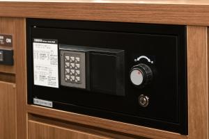 a microwave oven with a camera inside of it at Dormy Inn Premium Kyoto Ekimae Natural Hot Spring in Kyoto