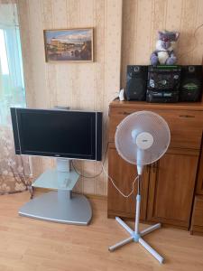 TV a/nebo společenská místnost v ubytování Ореховая горка Апартаменты с балконом и лифтом
