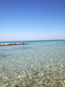 a view of the ocean with rocks in the water at Salento nel cuore in Racale