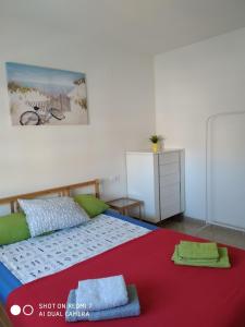 Cama o camas de una habitación en Apartment Verge de Montserrat