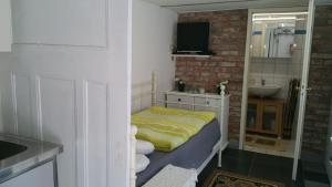 Ein Bett oder Betten in einem Zimmer der Unterkunft Ferienwohnungen Sylvia