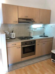 Kuchyň nebo kuchyňský kout v ubytování apartmani Mandic
