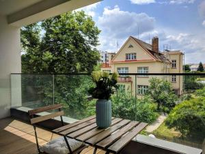 Vonkajšia záhrada v ubytovaní Cosy Design Apartment IV