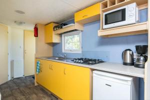 Een keuken of kitchenette bij PM Prinsenhof Mobile Home