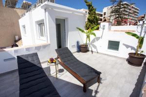 A balcony or terrace at MONKÓ - BANANA & TROPYCAL APARTMENT o