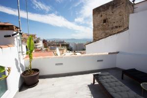 A balcony or terrace at MONKÓ - BANANA & TROPYCAL APARTMENT o