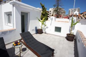 A balcony or terrace at MONKÓ - BANANA & TROPYCAL APARTMENT o