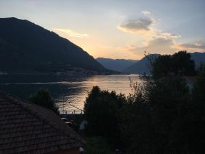 a view of a body of water at sunset at Apartment Balsa i Mia in Kotor
