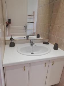 Koupelna v ubytování Au Sabluline chambres d'hôtes gîtes