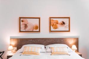Second Life in Piran - Hotel Zala Piran with private parking and shuttle service客房内的一张或多张床位