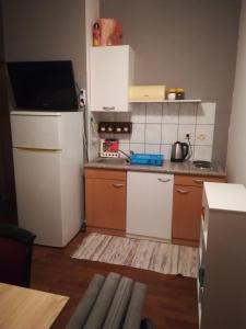 Küche/Küchenzeile in der Unterkunft Apartmani Babić Vir