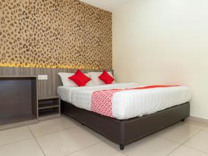 Ένα ή περισσότερα κρεβάτια σε δωμάτιο στο MK Paradise hotel