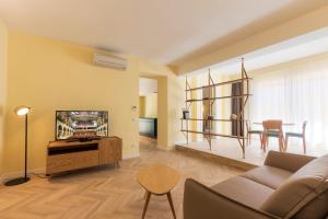 Posezení v ubytování Metropolitan Suites