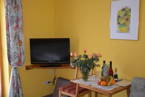Telewizja i/lub zestaw kina domowego w obiekcie Hotel Rosenberg
