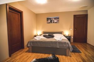 Postel nebo postele na pokoji v ubytování Penzion Pod Radnicí
