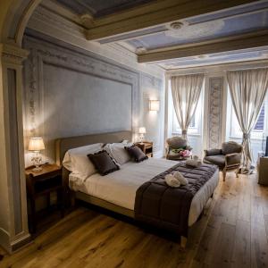 Posteľ alebo postele v izbe v ubytovaní San Pier Novello in Oltrarno