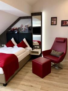 Uma área de estar em Star Apart Hotel Sachsenhausen