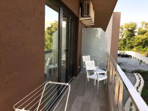 Balkón nebo terasa v ubytování Vila Navona