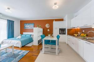 O bucătărie sau chicinetă la Rovinj Turquoise Studio Apartment
