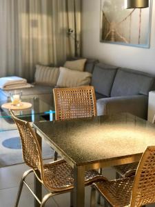 Posedenie v ubytovaní HOLIDAY HOME Wechta Baltic 608 z widokiem na morze