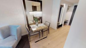 Posezení v ubytování White Pearl Apartment 1.15
