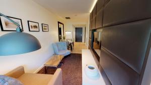 Posezení v ubytování White Pearl Apartment 1.15