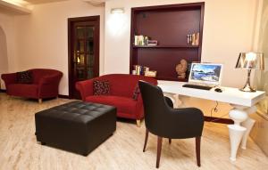Predel za sedenje v nastanitvi Hotel Vittorio
