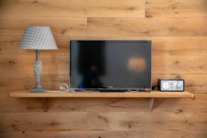 TV a/nebo společenská místnost v ubytování Das Landhaus Apartments Prägant