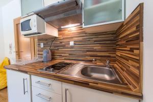 Kuchyňa alebo kuchynka v ubytovaní Apartmán Lipno 20