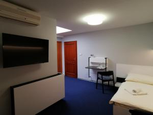 TV a/nebo společenská místnost v ubytování Hotel U Racka